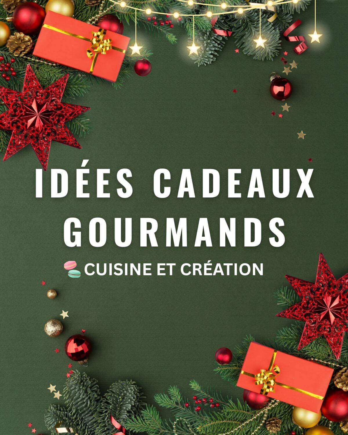 Une image avec une boite de cadeau pour un article sur les idées de cadeaux gourmands.