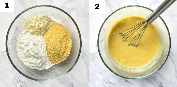 Un collage photo des étapes pour faire des tigrés au chocolat.