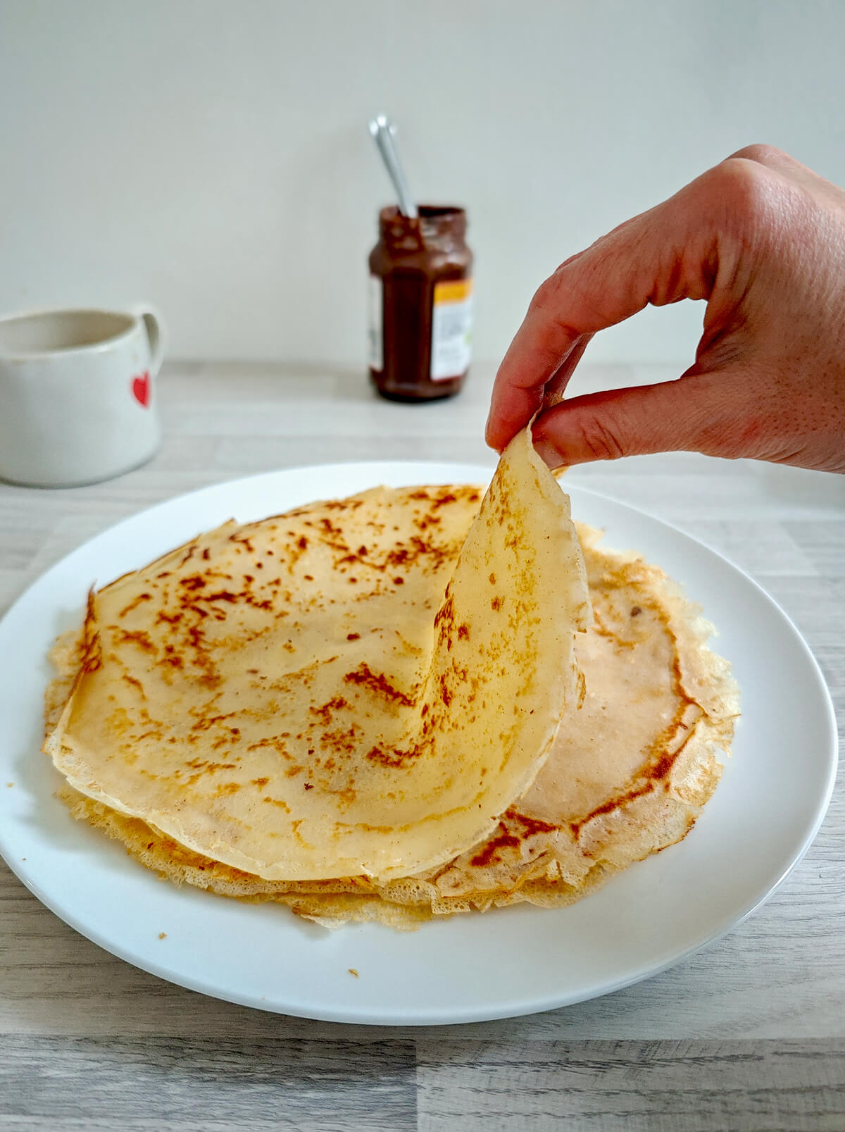 Une recette de pâte à crêpes sans gluten,