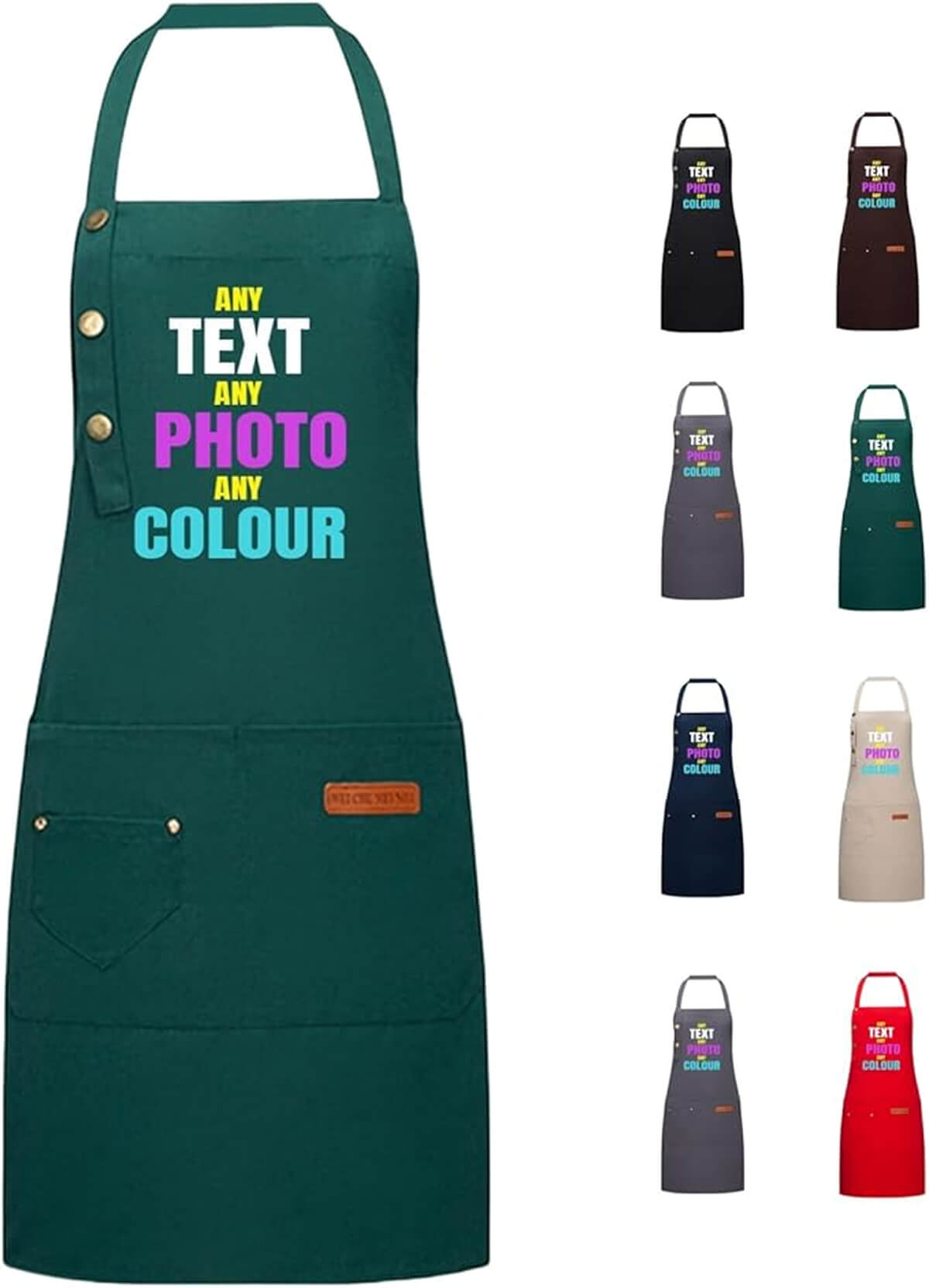 Un tablier de cuisine à personnaliser pour la fête des mères ou autres célébrations.