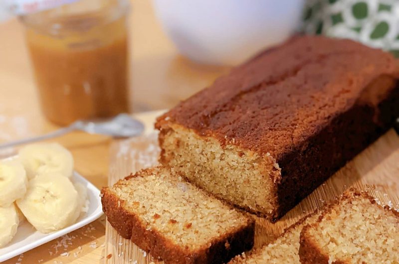 Cake moelleux Banane noix de coco