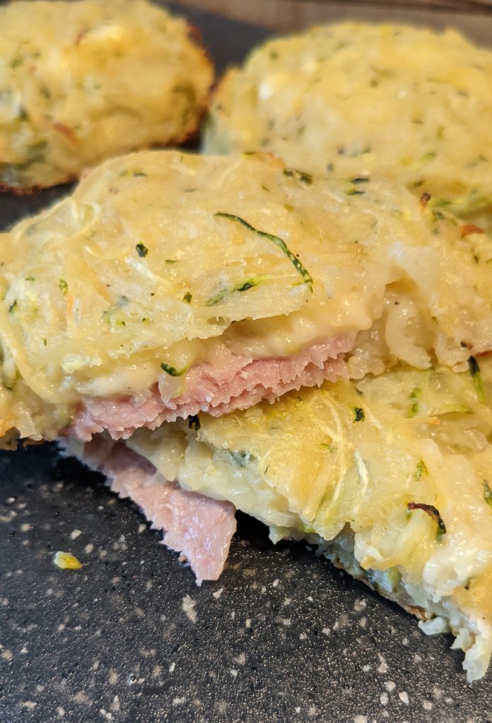 galettes de courgettes au bacon