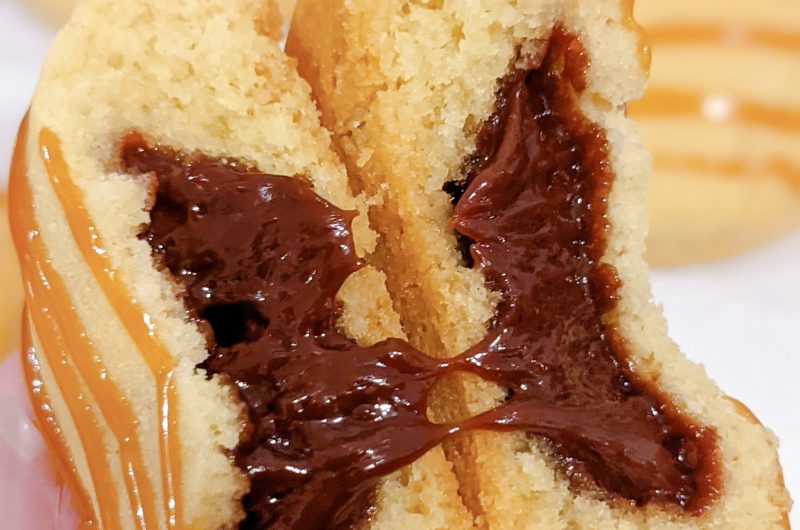 Sablés au cœur coulant choco caramel beurre salé