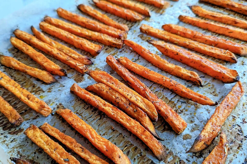 Frites de patates douces croustillantes