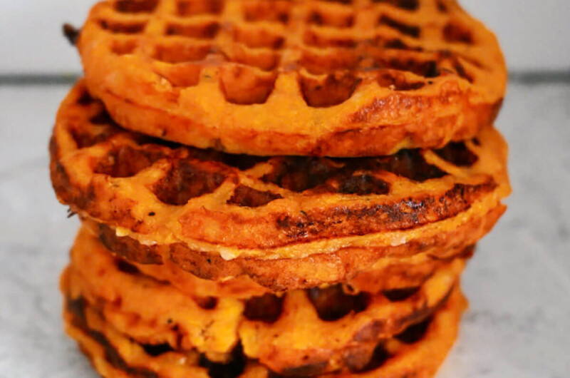 Gaufres de patates douces et fromage