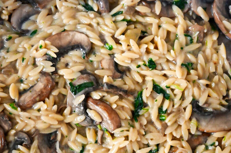 Pâtes Orzo Aux Champignons