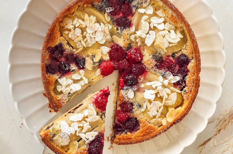 Tarte Amandine Poire Framboise
