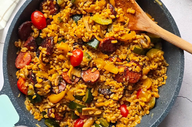 One pot blé au chorizo