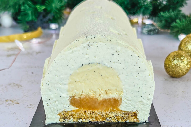 Bûche Vanille Caramel