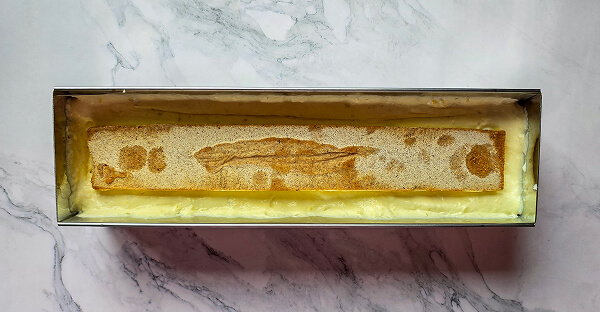 Déposer l'insert dans le moule.