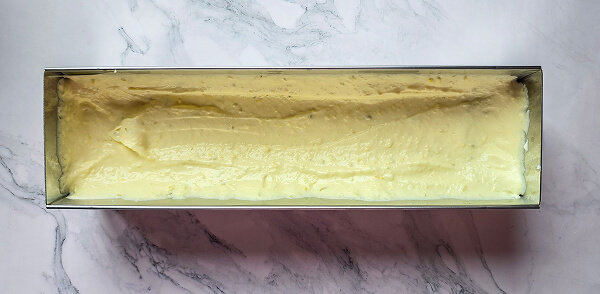 Déposer la mousse 2 citrons dans le moule.