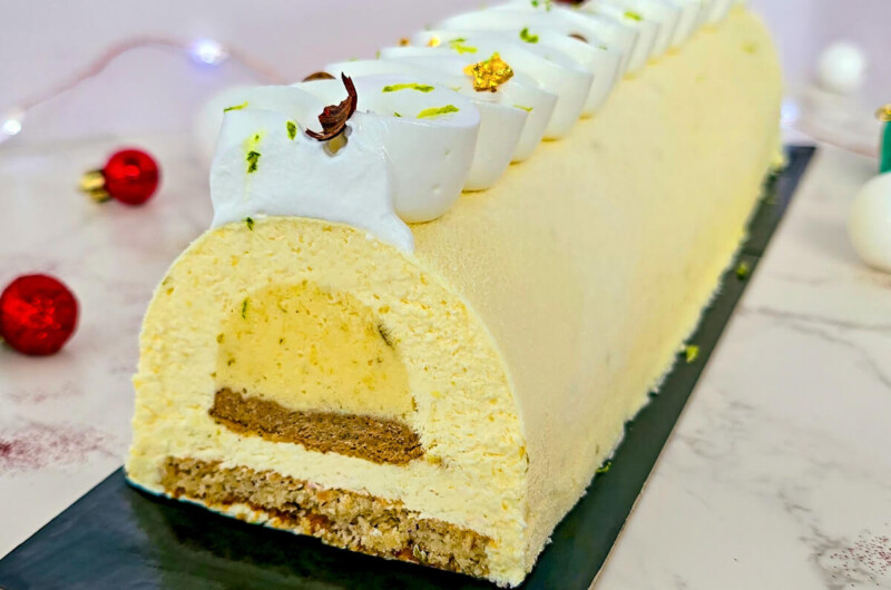 Bûche au Citron Noisette