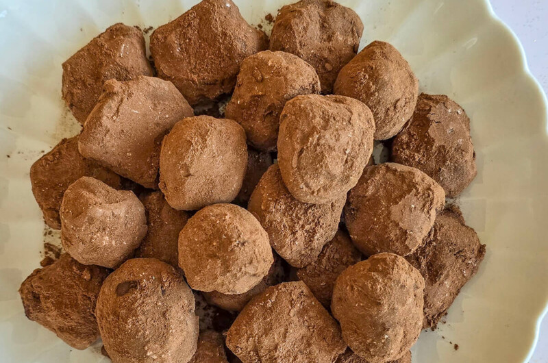 Véritable recette de truffes au chocolat au lait