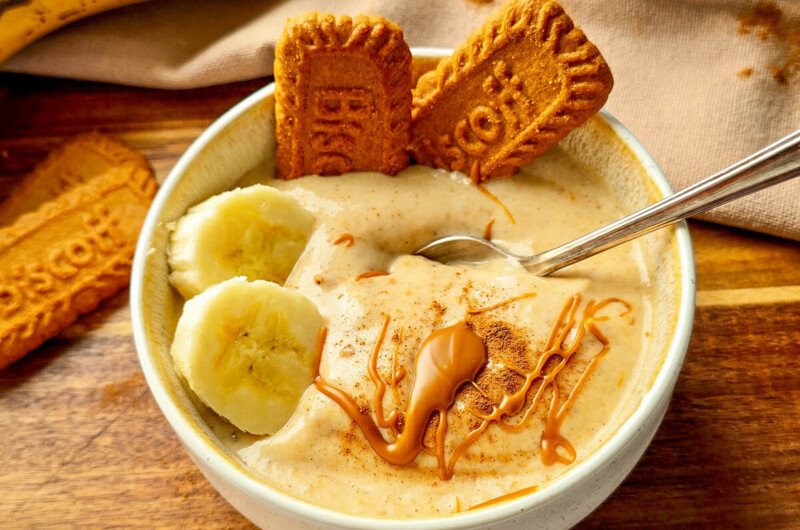 Glace banane spéculoos